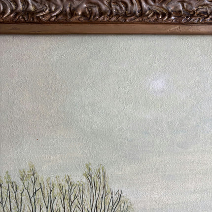 Vintage Landscape Oil Painting "Gilded Frame" Authentic Artwork Holland Art Shop