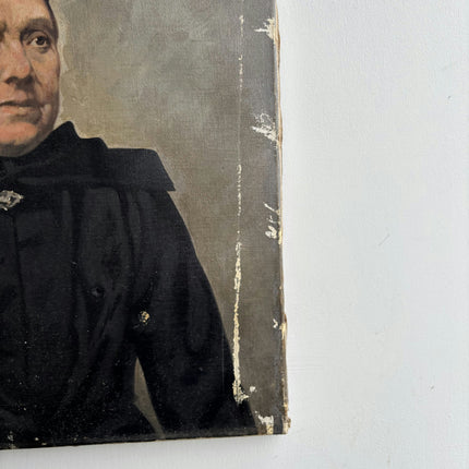 19th Century Antique Portrait Oil Painting "Elderly Woman" Artwork Holland Art Shop
