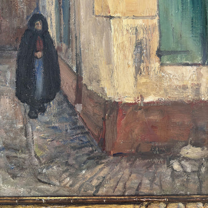 Classic Figurative Oil Painting "Hooded Figure" Handcrafted Artwork Holland Art Shop