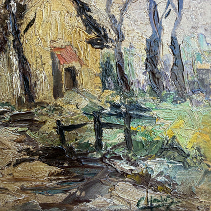 Refined Landscape Oil Painting "Gilded Frame" Vintage Art Holland Art Shop