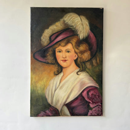 Traditional Portrait Oil Painting "Young Woman" Refined Artwork Holland Art Shop