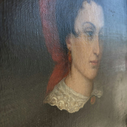 19th Century Antique Portrait Oil Painting "Framed Portrait" Art Holland Art Shop