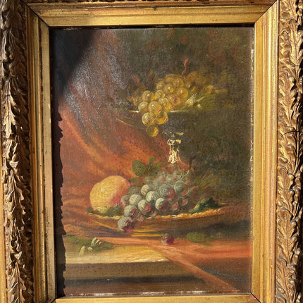 19th Century Antique Still Life Oil Painting "Gilded Frame" Artwork Holland Art Shop