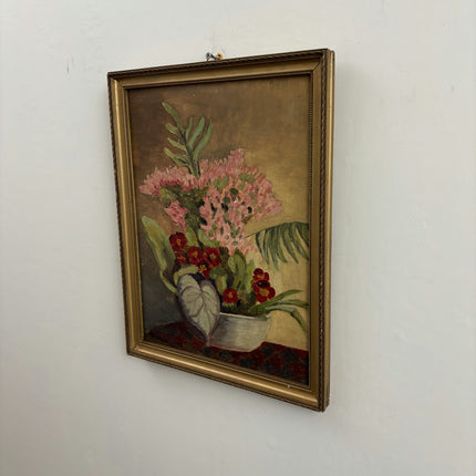 Classic Floral Still Life Oil Painting "Flower Arrangement" Small Artwork Holland Art Shop