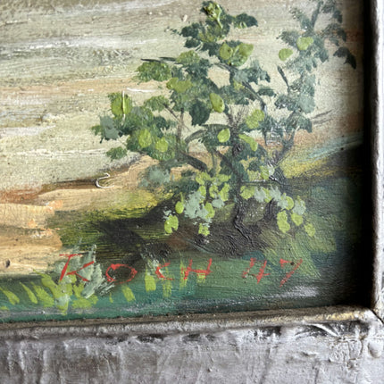Traditional Cityscape Oil Painting "Hill Castle" Refined Art Holland Art Shop