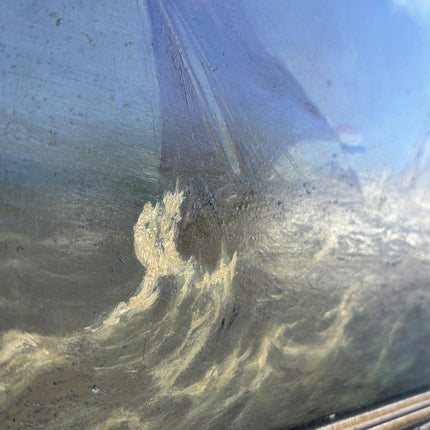Refined Seascape Oil Painting "Scratched Metal" Classic Art Holland Art Shop
