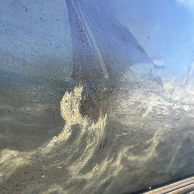 Refined Seascape Oil Painting "Scratched Metal" Classic Art Holland Art Shop