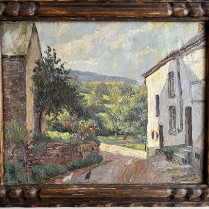 Expressive Landscape Oil Painting "Village House" Classic Artwork Holland Art Shop