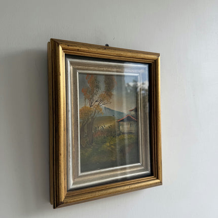 Elegant Landscape Oil Painting "Framed Painting" Handcrafted Small Artwork Holland Art Shop