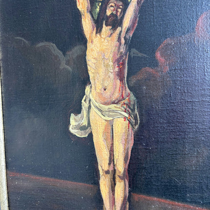Classic Religious  Oil Painting "Crucified Christ" Authentic Art Holland Art Shop