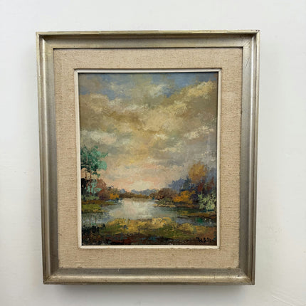 Authentic Landscape Oil Painting "Framed Painting" Rustic Art Holland Art Shop