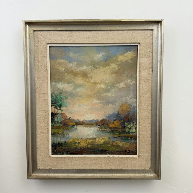 Authentic Landscape Oil Painting "Framed Painting" Rustic Art Holland Art Shop