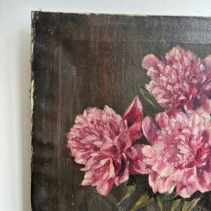 Traditional Floral Still Life Oil Painting "Pink Bouquet" Refined Artwork Holland Art Shop