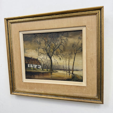 Timeless Landscape Oil Painting "Waving Willow" Vintage Art Holland Art Shop