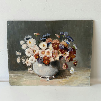Classic Still Life Oil Painting "Flower Bowl" Timeless Small Artwork Holland Art Shop