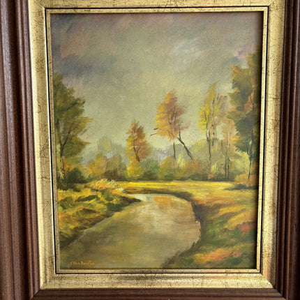Refined Landscape Oil Painting "Framed Painting" Vintage Large Art Holland Art Shop