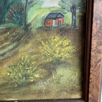 Classic Landscape Oil Painting "Windmill Tower" Expressive Small Art Holland Art Shop