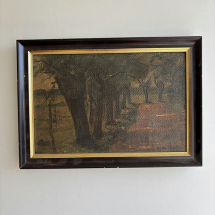 Rustic Landscape Oil Painting "Framed Painting" Handcrafted Small Artwork Holland Art Shop