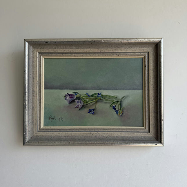 Elegant Still Life Oil Painting "Patterned Canvas" Timeless Small Artwork Holland Art Shop