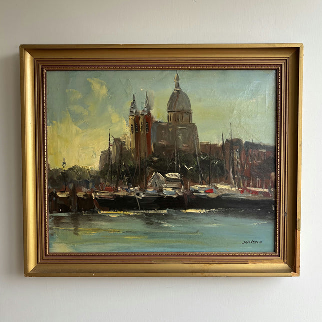 Traditional Cityscape Oil Painting "Cathedral Dome" Expressive Artwork Holland Art Shop