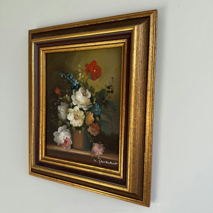 Refined Floral Still Life Oil Painting "Flower Bouquet" Original Small Art Holland Art Shop