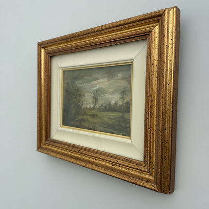 Classic Landscape Oil Painting "Gold Frame" Authentic Small Art Holland Art Shop