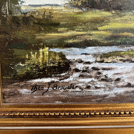 Classic Landscape Oil Painting "Gilded Frame" Original Artwork Holland Art Shop