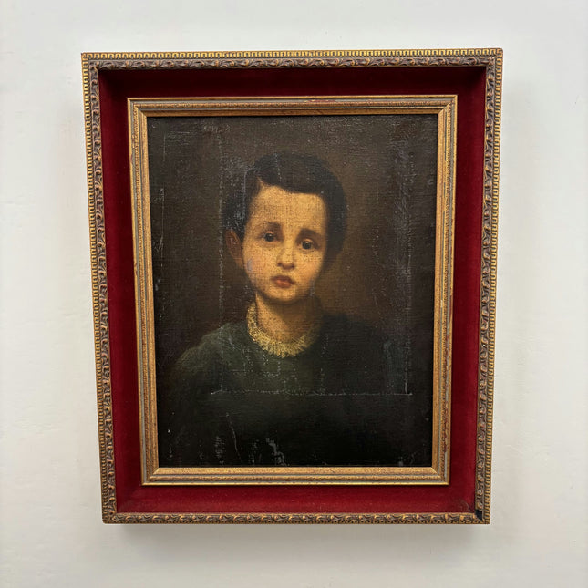 19th Century Antique Portrait Oil Painting "Gilded Frame" Art Holland Art Shop
