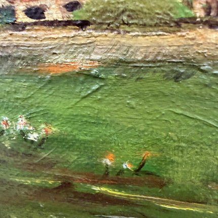 Timeless Landscape Oil Painting "Country Cottages" Traditional Art Holland Art Shop