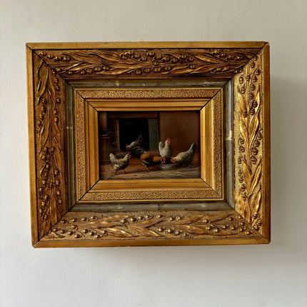 Timeless Animals Oil Painting "Gilded Frame" Refined Small Art Holland Art Shop