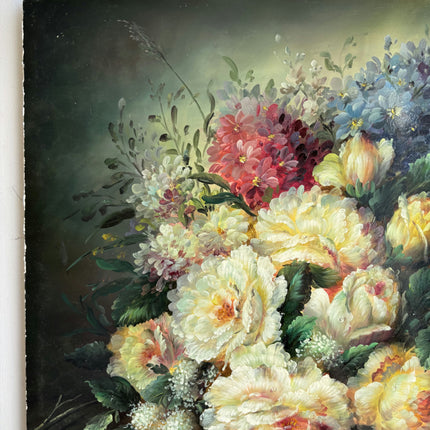 Classic Floral Still Life Oil Painting "Peony Bouquet" Expressive French Art Holland Art Shop