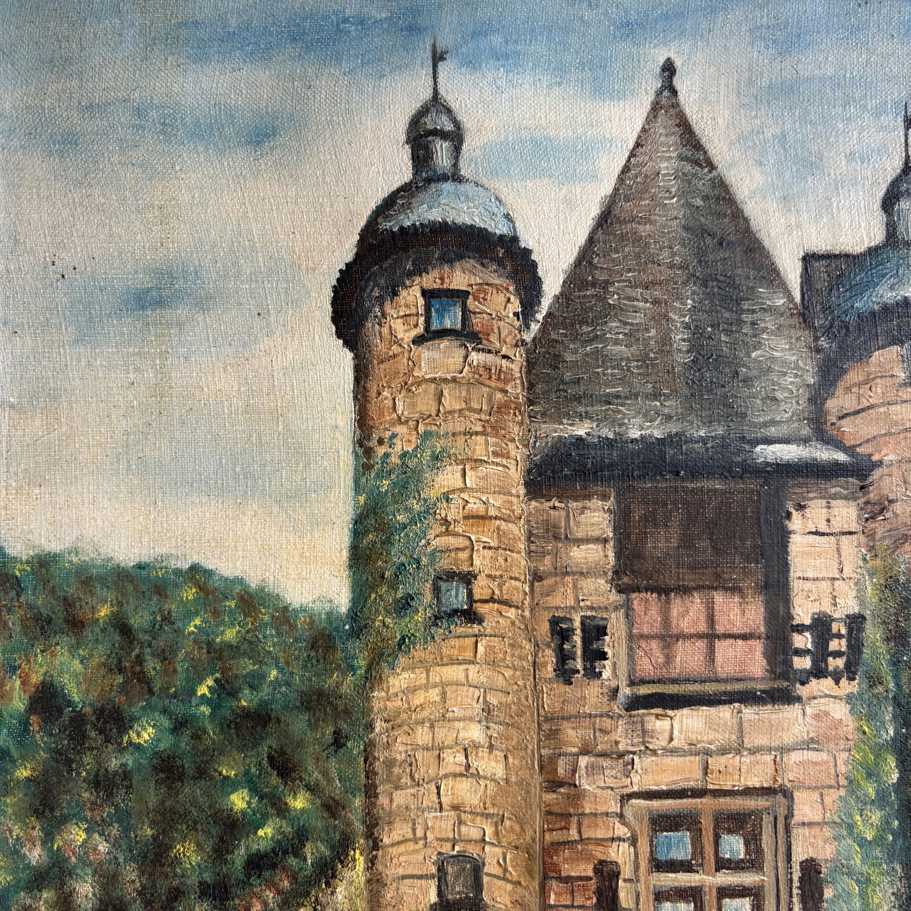 Authentic Cityscape Oil Painting 
