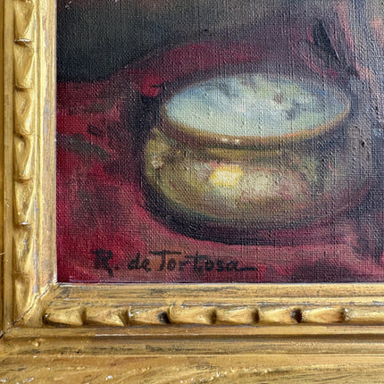 Detailed Floral Still Life Oil Painting "Flower Bouquet" Vintage Artwork Holland Art Shop