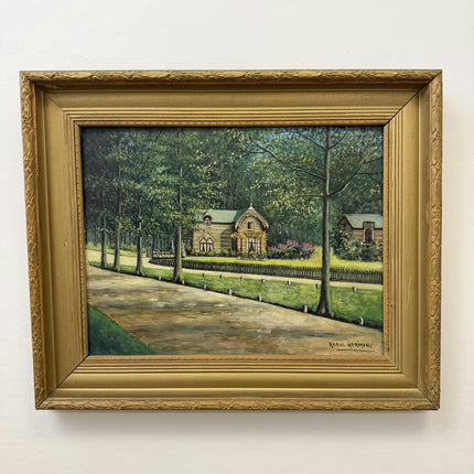 Classic Landscape Oil Painting "Country House" Original Art Holland Art Shop
