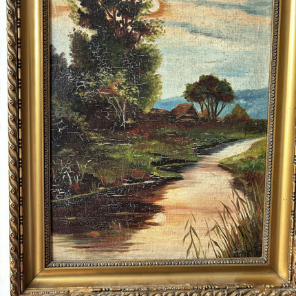 Vintage Landscape Oil Painting "Lone Tree" Traditional Art Holland Art Shop