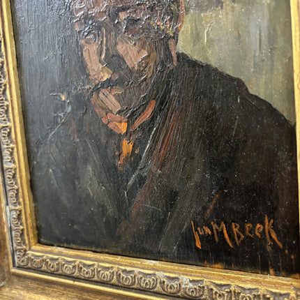 Refined Portrait Oil Painting "Old Man" Timeless Small Artwork Holland Art Shop