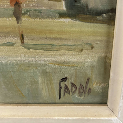 Elegant Cityscape Oil Painting "City Arch" Traditional Small Art Holland Art Shop