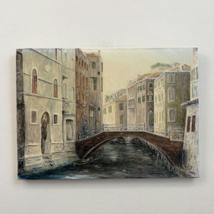 Original Cityscape Oil Painting "Canvas Backing" Elegant Art Holland Art Shop