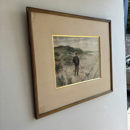 Expressive Figurative Oil Painting "Framed Painting" Vintage Large Art Holland Art Shop