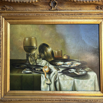 Classic Still Life Oil Painting "Gilded Frame" Rustic Art Holland Art Shop