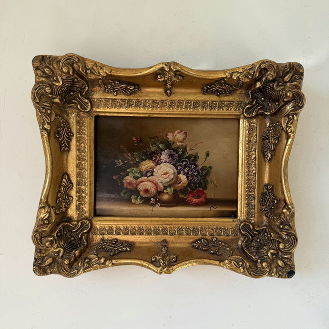 Marvelous Oil Painting Floral Still Life "Floral Arrangement" Small Artwork Holland Art Shop