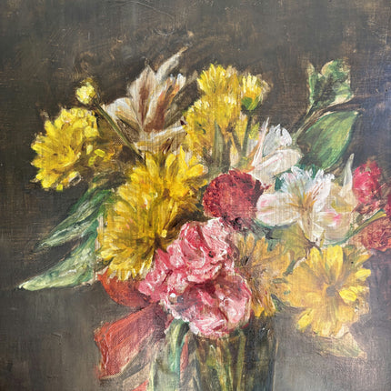 Timeless Floral Still Life Oil Painting "Flower Vase" Rustic Art Holland Art Shop