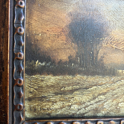 Expressive Landscape Oil Painting "Ornate Frame" Refined Dutch  Artwork Holland Art Shop