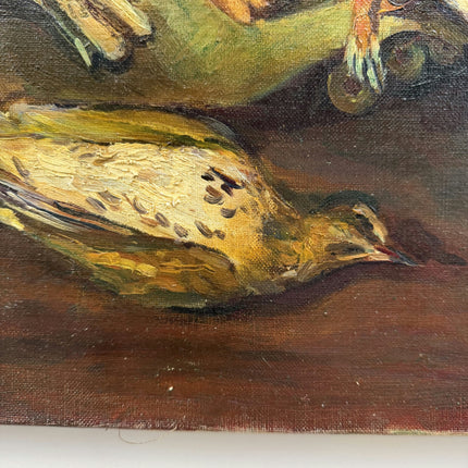 Original Still Life Oil Painting "Dead Fowl" Expressive Art Holland Art Shop
