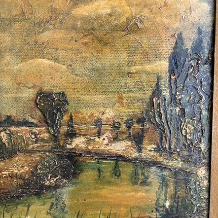 Original Landscape Oil Painting "Gilded Frame" Timeless Artwork Holland Art Shop