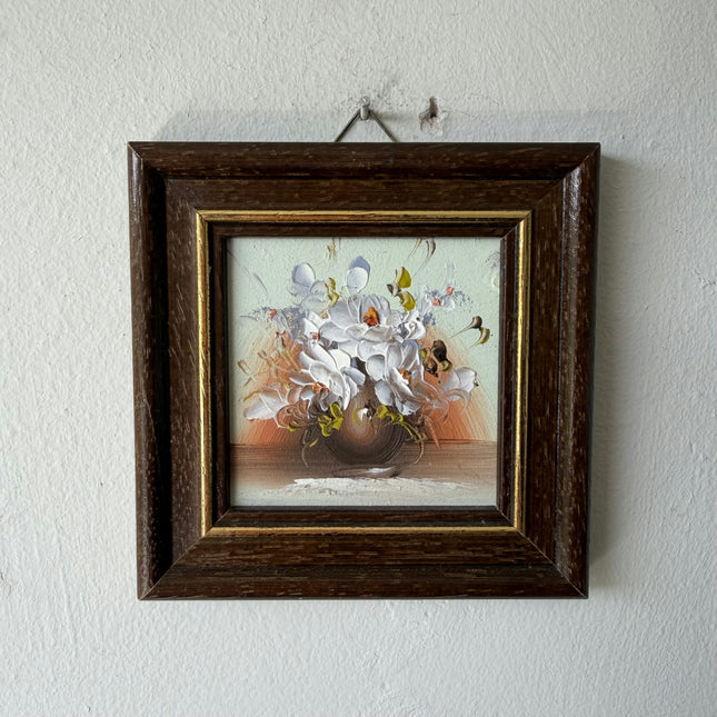 Refined Floral Still Life Oil Painting "Flower Bouquet" Elegant Small Artwork Holland Art Shop
