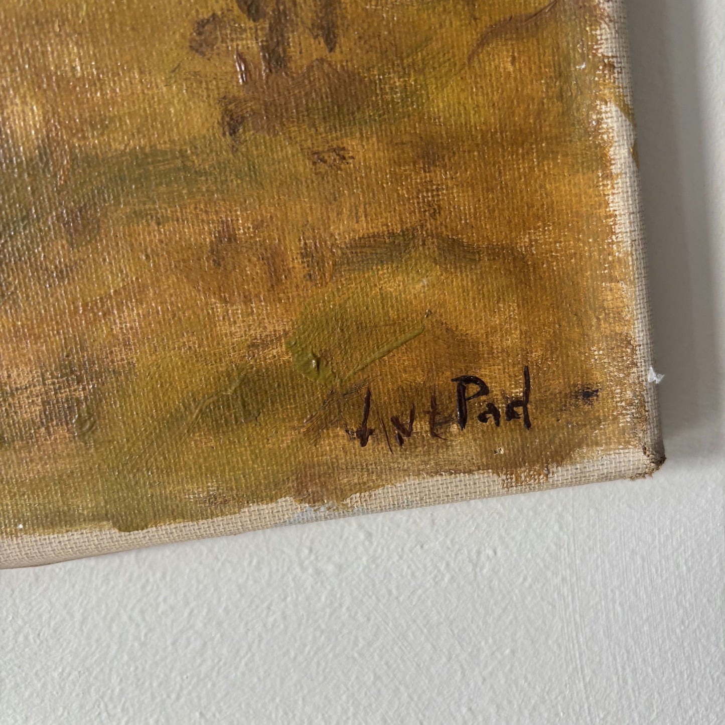 Antique Animals Oil Painting "Plowing Horses" Remarkable Large Artwork