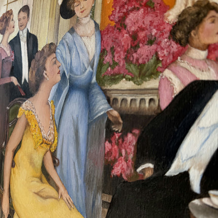 Traditional Oil Painting Figurative "Elegant Lady" Authentic Medium Artwork Holland Art Shop