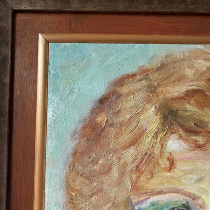 Refined Portrait Oil Painting "Woman Head" Detailed Art Holland Art Shop