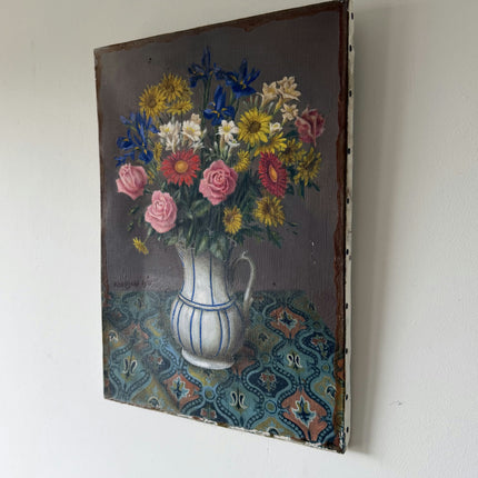Expressive Interior Oil Painting "Flower Pitcher" Detailed Art Holland Art Shop